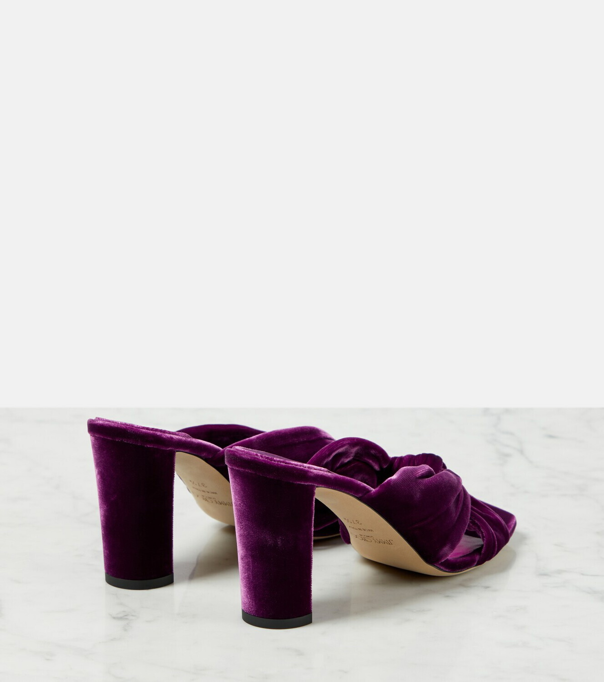 Jimmy Choo Avenue 85 velvet mules Jimmy Choo