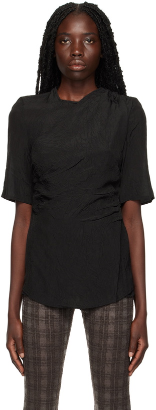 Photo: Elleme Black Drapped T-Shirt