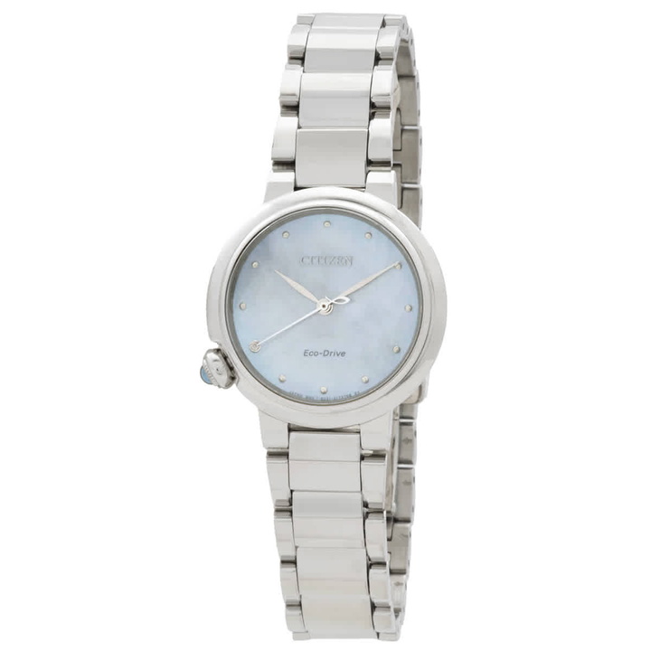 Photo: Citizen Eco-Drive White Mother of Pearl Dial Ladies Watch EM0910-80D