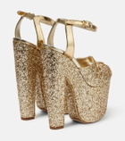 Giambattista Valli Glitter platform sandals