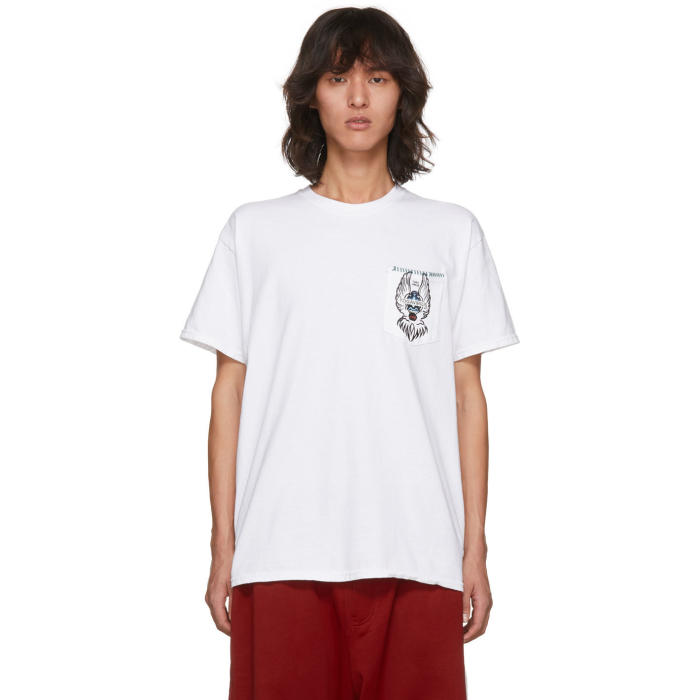 Toga Virilis White Logo Print T-Shirt Toga Virilis