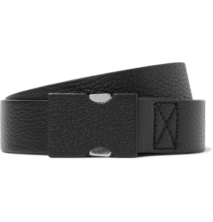 Photo: Maison Margiela - 3cm Black Full-Grain Leather Belt - Black