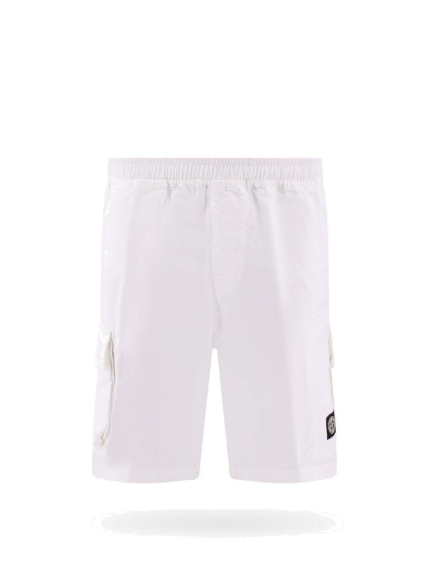 Photo: Stone Island Bermuda Shorts White   Mens