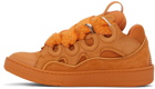 Lanvin Orange Curb Sneakers