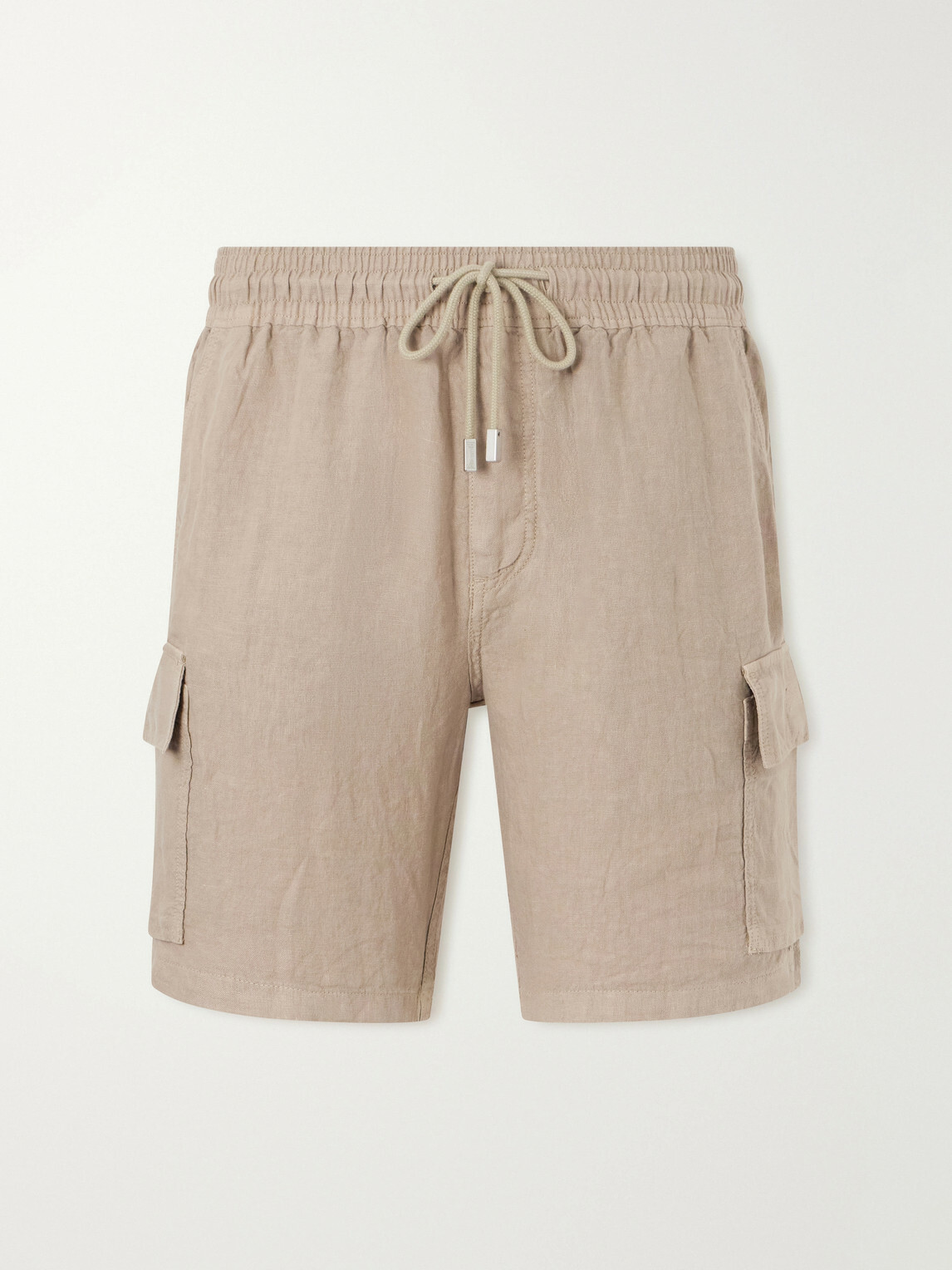 Vilebrequin - Baie Straight-Leg Linen Drawstring Cargo Shorts - Neutrals
