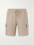 Vilebrequin - Baie Straight-Leg Linen Drawstring Cargo Shorts - Neutrals