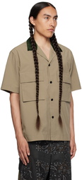 sacai Beige Matte Shirt