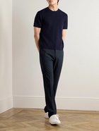 Theory - Mayer Tapered Virgin Wool-Blend Suit Trousers - Blue