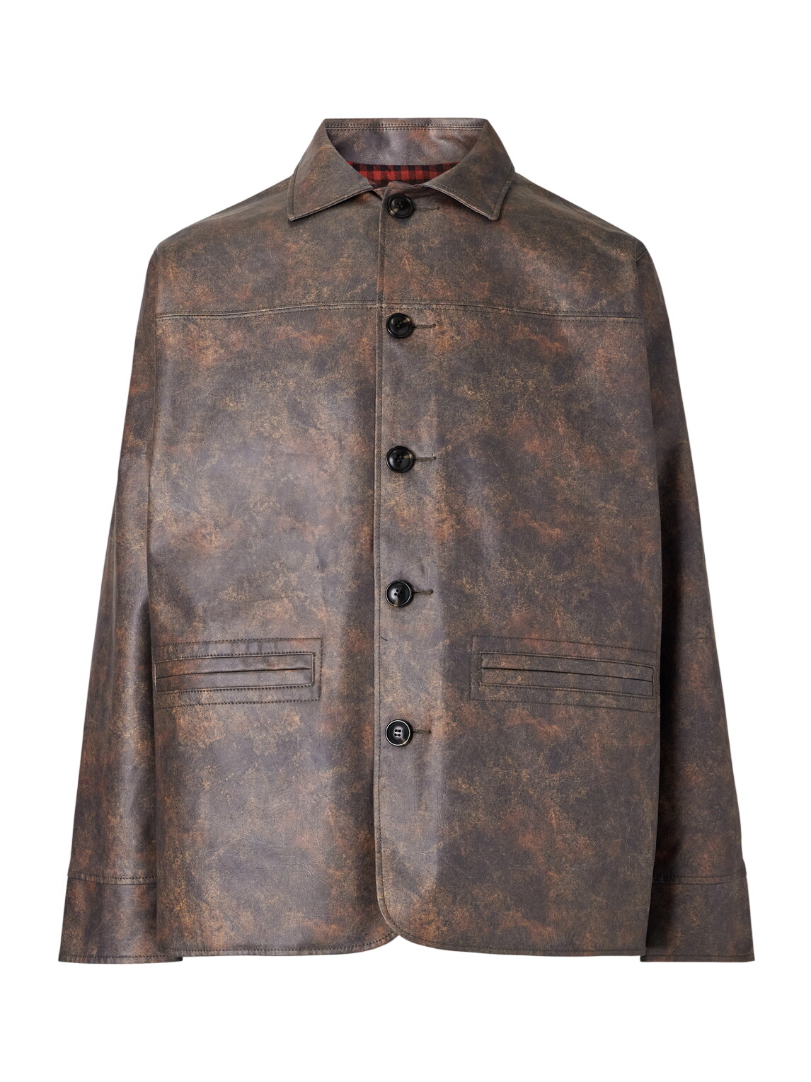 Beams Plus Men's 3B Flannel Jacket in Black Watch Beams Plus