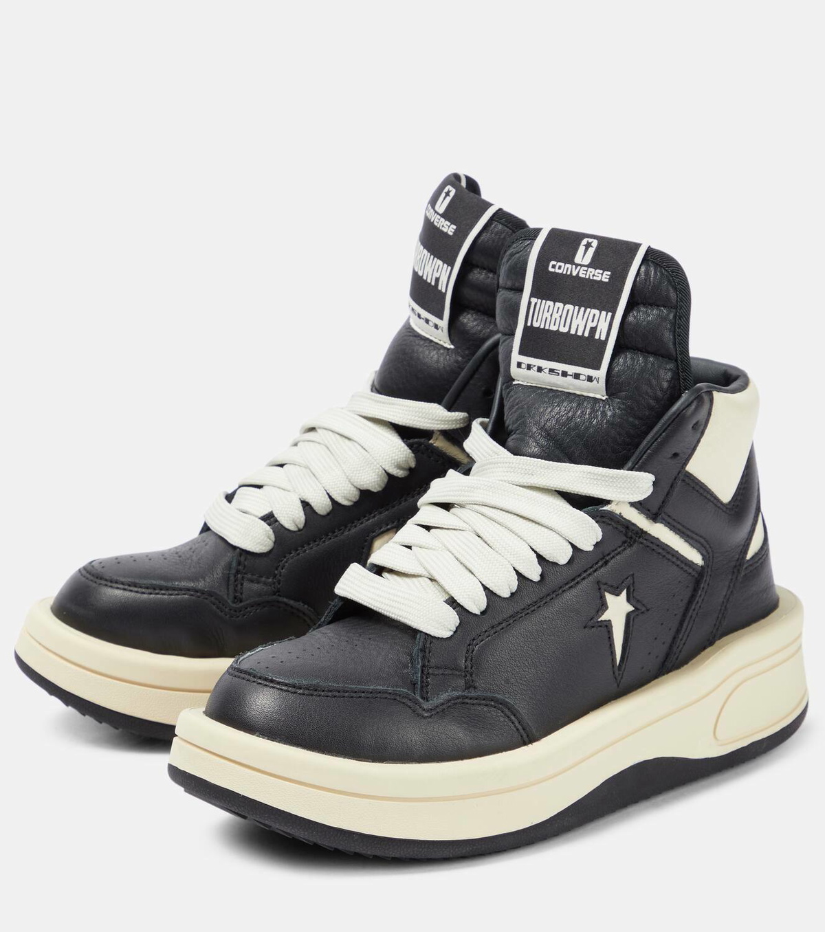 Rick Owens x Converse DRKSHDW TURBOWPN leather sneakers Rick
