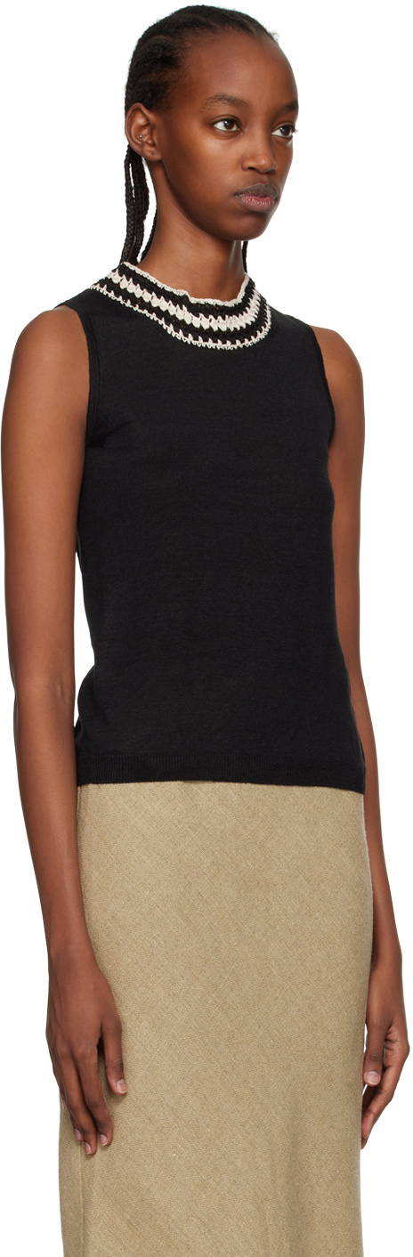 S Max Mara Black Brandy Tank Top