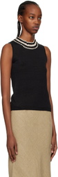 S Max Mara Black Brandy Tank Top