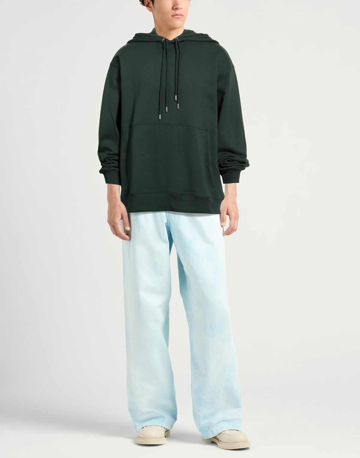 Dries Van Noten Mens Sweatshirt Dark in Green