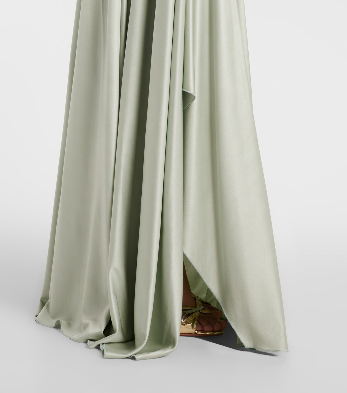 Costarellos Lorinne embellished satin bustier gown
