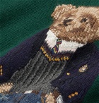 Polo Ralph Lauren - Bear-Intarsia Striped Wool Sweater - Green
