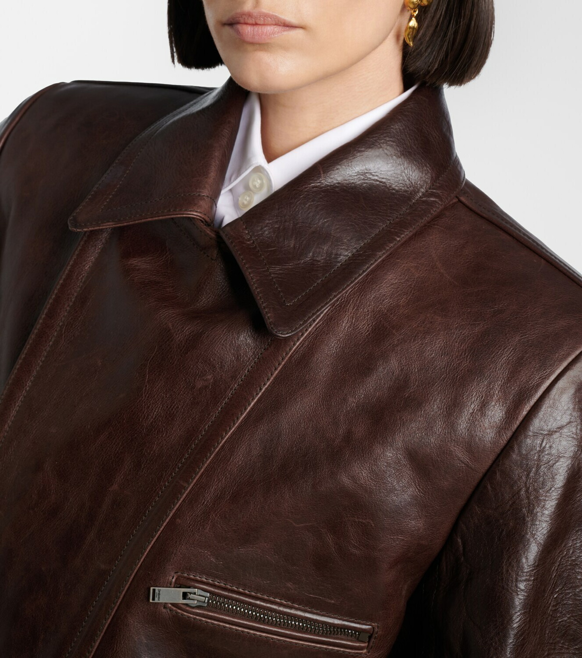 Saint Laurent Leather biker jacket