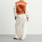 SUNDAYFRUITMARKET Women's Golden Hour Varsity Jacket in Orange