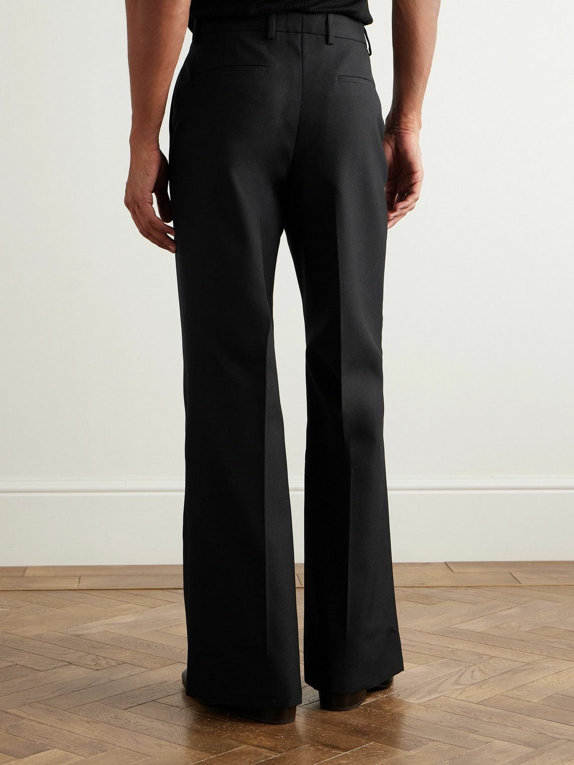Valentino Garavani - Flared Twill Trousers - Black