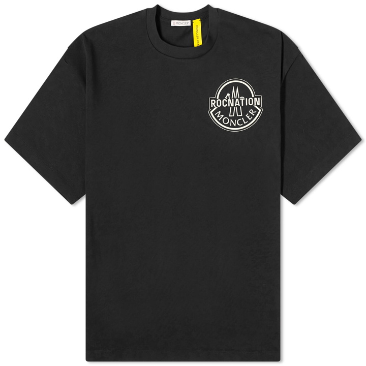 Photo: Moncler Men's Genius x Roc Nation Short Sleeve T Shirt in Black