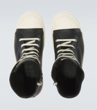 Rick Owens Jumbolace leather high-top sneakers