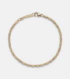 Suzanne Kalan Block-Chain Mini 18kt gold bracelet with diamonds