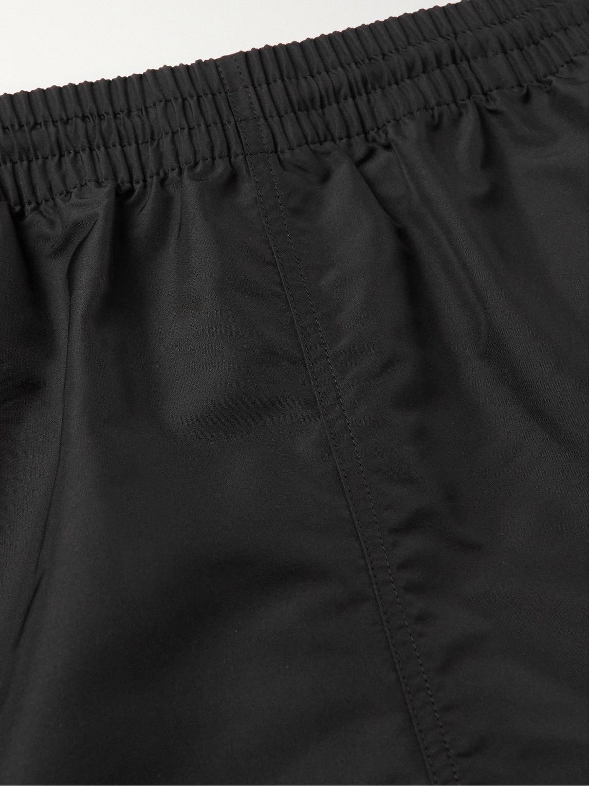 Balenciaga - Straight-Leg Short-Length Logo-Print Swim Shorts - Black