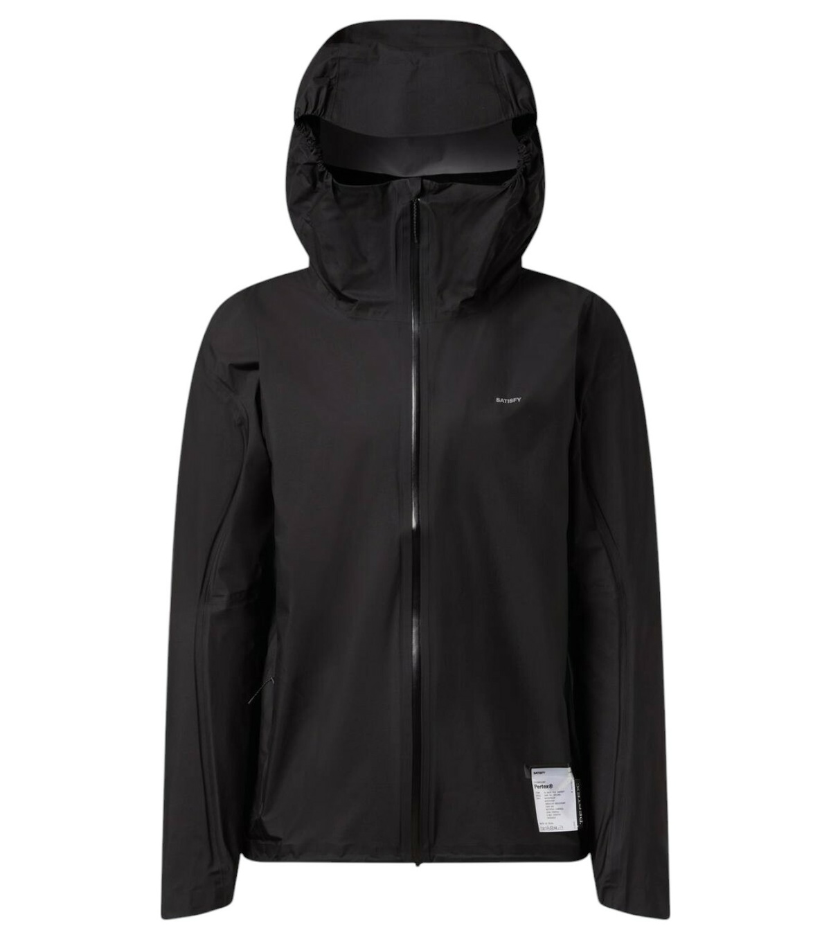 Satisfy Men's Pertex 3L Fly Rain Jacket in Black Satisfy