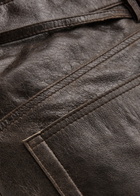 Day Birger ET Mikkelsen Elijah Belted Straight-leg Leather Trousers Brown