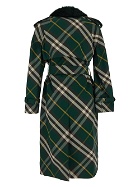 Burberry Checked Trench Coat