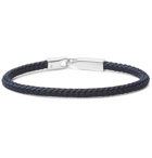 Miansai - Sterling Silver and Cord Bracelet - Navy