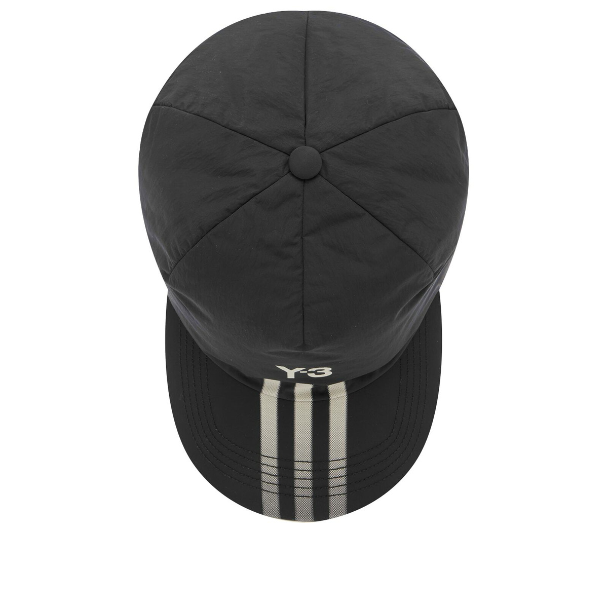 Y-3 Men's 3-Stripe Cap in Black Y-3