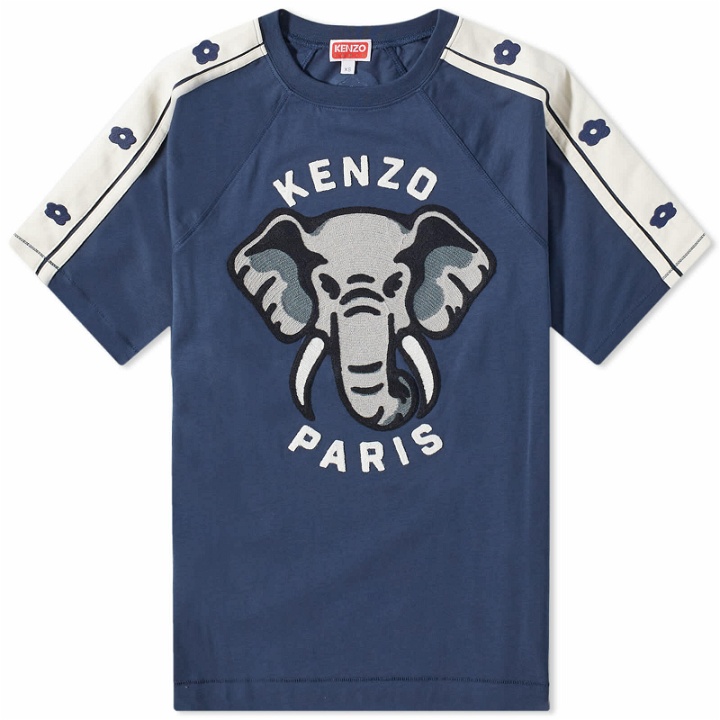 Photo: Kenzo Paris Men's Ken Zo Slim T-Shirt in Midnight Blue