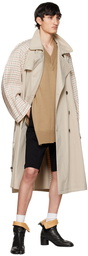 Maison Margiela Beige Layered Trench Coat