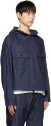 Engineered Garments Navy Cagoule Shirt