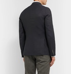 Paul Smith - Kensington Slim-Fit Double-Breasted Wool-Piqué Blazer - Blue