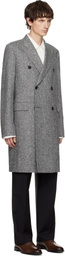 Paul Smith Gray Double Breasted Over Coat