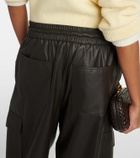 Yves Salomon Leather cargo pants