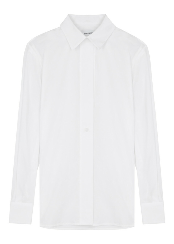 Photo: 16 Arlington Teverdi Cotton-poplin Shirt White