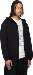 YOHJI YAMAMOTO Black 30/10 French Terry Logo Hoodie