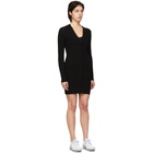 Live the Process Black Knit Robe Dress