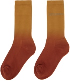 Jacquemus Orange & Tan 'Les Chaussettes Moisson' Socks