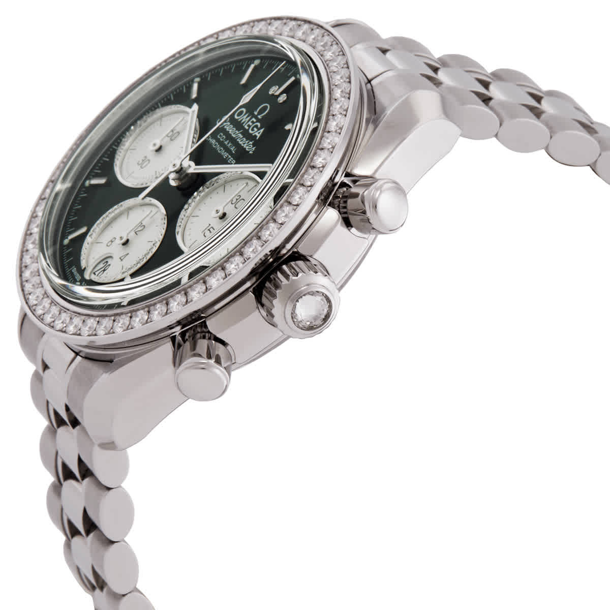 Omega Speedmaster Chronograph Automatic Green Dial Watch 324.15.38.50.60.001