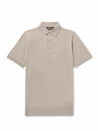 Loro Piana - Wish® Virgin Wool Polo Shirt - Neutrals