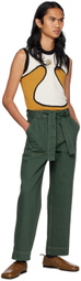 Lukhanyo Mdingi Green Belted Trousers