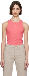 JW Anderson Pink Buttoned Tank Top