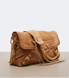 Balenciaga Le City suede shoulder bag