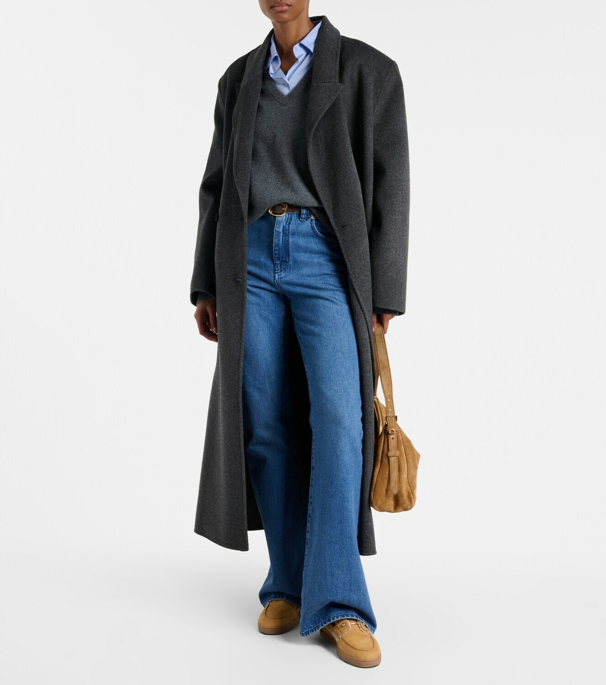 Christian Louboutin Chambeliboat shearling-trimmed suede loafers