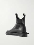 J.M. Weston - Sacai Leather Chelsea Boots - Black