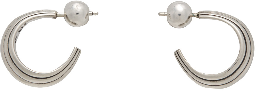 ソフィーブハイ　Small Blondeau Hoops - Silver Sophie Buhai Silver Small Blondeau Hoop Earrings Sophie Buhai