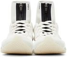 Y-3 White Mesh Runner 4D Low Sneakers